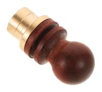 Alasum Bouchon à Vin Décoratif en Bois et Laiton pour Gourde à Vin, Réutilisable et Étanche, Style Traditionnel Chinois pour Bouteilles et Autres Contenants