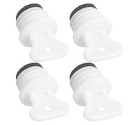 Alasum Bouchons en Caoutchouc pour Bouillotte 4pcs, Bouchon de Bouteille D'eau Chaude Joint Étanche, Compatible Bouillotte en Pp Caoutchouc, Isolation pour Bureau et Voyage