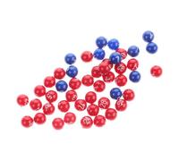 Alasum Boules de Loterie Numérotées en Plastique Résistant, Lot de 1 Set de Paquet, Petites Boules pour Tombola et Loto, Accessoires de Jeu pour Fêtes et Événements Ludiques