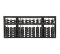 Alasum Boulier Éducatif en Bois 13 Colonnes 7 Perles Cadre Noir Métal, Outil de Numération Chinois pour Garçon et Filles, Pédagogique Scolaire pour Apprentissage et Calcul Mathématique