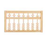 Alasum Boulier en Bois Naturel Mini Taille pour Garçon et Filles et Adultes, Éducatif Mathématique Traditionnel, Accessoire Photo pour Anniversaire, Outil Pédagogique Traditionnel Zhua