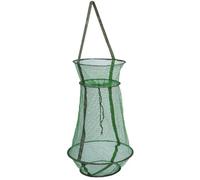 Alasum Bouriche pour Poisson en Nylon Pliable, Panier de Pêche Vert | Cordon de Serrage, Maillage Serré et Enduit Épais, pour Rivière et Pêche Sauvage