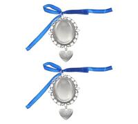 Alasum Breloques Photo Commémoratives de Mariage 2pcs en Alliage et Verre Design Clip Résistant à L'usure pour Création de Bijoux DIY et Bracelets