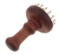 Alasum Brosse de Massage Méridien Stimulation des Méridiens en Laiton et Bois, 29 Dents Soulagement des Tensions Musculaires, Amélioration du Sommeil pour Cuir Chevelu et Abdomen