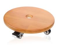 Alasum Caddy Pot Fleur Support Pot Fleurs Extérieur Support Plantes Bois avec roulettes Tournantes Et Points Appui pour Balcon Jardin Et Intérieur