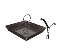 Alasum Chaîne de Pluie Métal pour Gouttières avec Bac de Réception et Crochet Décoration Extérieure Antirouille pour Jardin Terrasse et Maison