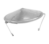 Alasum Chapeau De Cheminée en Acier Inoxydable Résistant Aux Intempéries Couvre Exutoire De Fumée Argenté Anti Pluie pour Conduit D'Évacuation