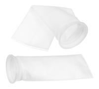 Alasum Chaussette Filtrante Blanche pour Aquarium 4 Pouces 150 Microns en PP et Feutre, Lot de 2 Pièces pour Filtration des Particules et Déchets Organiques