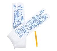 Alasum Chaussettes D'acupression pour Couples en Coton Polyester Confortables et Absorbantes avec Bâton de Massage pour Usage Quotidien et Activités de Yoga