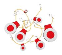 Alasum Cibles D’entraînement au Tir Suspendues en Fibre Ultra-résistante, Épaisseur 4 Couches, Ensemble 7 Pièces pour Tir Sportif Extérieur et Compétition