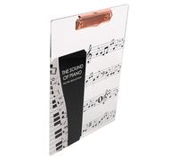 Alasum Classeur de Partitions Musicales en Acrylique Transparent, Organiseur Polyvalent pour Feuilles de Musique, pour Concerts de Chœur et Musiciens