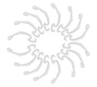 Alasum Clips Latéraux pour Usage Intérieur et Extérieur Lot de 30 en Plastique Blanc Attaches Légères Garantissant Une Fermeture Sécurisée pour Cages de Hamster et Lapin