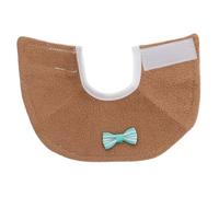 Alasum Collier Anti-Morsure pour Oiseaux en Feutre Marron, Taille M, Cache-Cou Protecteur pour Perroquets et Perruches, Prévention Piqûres et Morsures, Soins Post-blessures, Usage Santé