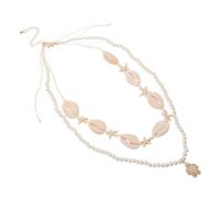 Alasum Collier Coquillage Femme Ras Cou Perles Plastiques Bijoux Plage Vacances Été Accessoire Décontracté Élégant