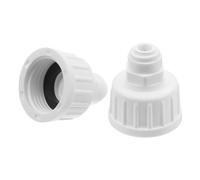Alasum Connecteur de brumisation d'eau 1/4 Rapide Blanc Refroidissement extérieur et Irrigation kit 2 pièces raccord Droit étanche Solide Adaptateur sans Fuite