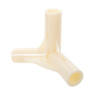 Alasum Connecteur Trois Voies en Plastique Blanc pour Poteaux de Tente - Raccord en T Léger et Résistant aux Intempéries - Accessoire de Jonction pour Armature de Canopée et Structure