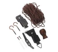 Alasum Corde de Levage Résistante Kit D'accessoire de Rideau en Polyester et Métal, Facile à Poser pour Stores Enrouleurs pour Salon et Fenêtres de Bureau