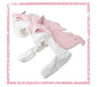 Alasum Costume de Licorne Taille L pour Animaux de Compagnie Blanc en Peluche Coton PP pour Chiens et Chats Lors D'occasions Spéciales ou Port Quotidien