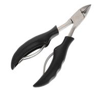 Alasum Coupe-ongles Outil Robuste et Pratique Professionnel en Acier Inoxydable Noir Bec D'aigles Spécialement Conçu pour Ongles Incarnés pour Maison et Salon de Manucure