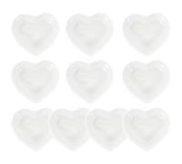 Alasum Coupelles à Sauce Plats D'assaisonnement Lot de 10 en Céramique Blanche de Cœur Polyvalents et Sûrs pour Garçon et Filles, Maison ou Réutilisable