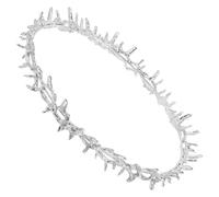 Alasum Couronne Argentée en Métal Unisexe pour Fête et Renaissance, Bandeau Royal Unique et Polyvalent pour Hommes et Femmes, Accessoire Distinctif de Costume