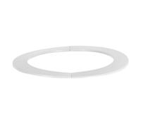Alasum Couvercle de ventilation du capot d'échappement Blanc 180 mm ABS, plaque de recouvrement pour trou mural ronde, décoration traditionnelle, protection contre la poussière et les