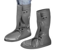 Alasum Couvre-Chaussures Imperméables et Antidérapants, PVC, Légers, Taille L 38-39, Gris Foncé, pour Chaussures en Toile et Cuir, Cyclisme et Extérieur, Adultes