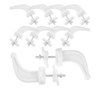 Alasum Crochets en Plastique Blanc pour Radiateur Lot de 10 Installation Facile Séchoir Mural Simple et Stylé pour Serviettes et Vêtements Salle de Bain