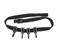 Alasum Crochets pour Arbres Sangles Noires 38 CM X 15 M Ensemble 1 Sangle 4 Crochets Métalliques Résistants Haute Température Accessoires pour Miradors de Chasse Suspendre Équipement