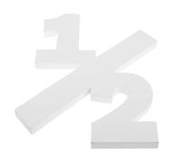 Alasum Décoration Bois Naturel Chiffre pour Anniversaire Garçon Fille et Réutilisable Accessoire Photo Table pour Garçon et Fille Fête Six Mois