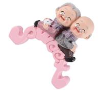 Alasum Décoration Gâteau Mariage Figurine Couple Personnes Âgées Résine Accessoire Plug-In Présent Anniversaire Thème Grands-Parents Modèle Cartoon
