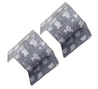 Alasum Déflecteurs D'huile Facile à Nettoyer et Étanches en Aluminium Plaques Pliables 2pcs Anti-éclaboussures Cuisine