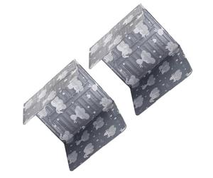 Alasum Déflecteurs D'huile Facile à Nettoyer et Étanches en Aluminium Plaques Pliables 2pcs Anti-éclaboussures Cuisine