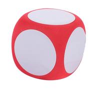 Alasum Dés en Mousse Vierges Effaçables à Sec 6 Cm pour Garçon et Filles, Cube Pédagogique Rouge Géant, Surface Recyclable Personnalisable, Jeu Éducatif en t Activités DIY