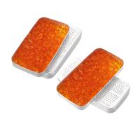 Alasum Dessiccant en Gel de Silice 2pcs Trous et Ventilation en Acier Inoxydable pour Placard et Humide