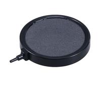 Alasum Diffuseur à Bulles Rond pour Aquarium, Pierre à Air Noire en Matériau Solide, Nettoyable et Réutilisable, pour Pompe à Air et Maintien de L'oxygénation