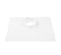 Alasum Drap de Massage Serviette Pratique avec Trou Incurvé en Satin Blanc pour Table de Massage, pour Salon de Beauté et Spa