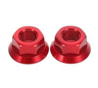 Alasum Écrous d'Axe de Roue Vélo M10 en Alliage d'Aluminium Lot de 2 Fixation Arrière et Compatibles VTT Vélo Pliant et Pignon Fixe Accessoires Robustes pour Moyeu Écrous de Roue