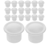 Alasum Embouts Blanc 95 Pièces en Plastique pour Tringles à Rideaux | Finition Décorative, Installation Facile, Usage Polyvalent, Résistants à L’usure, Lot de Deux Pièces