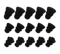 Alasum Embouts pour Écouteurs Doux Peau Noir en Silicone Lot de 15 3,8mm Remplacements Confortables Adaptés à Divers Utilisateurs