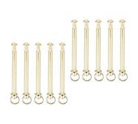 Alasum Ensemble de 10 Kit de Réparation Rivets en Fer Doré pour Éventail Pliant, Accessoire Artisanal et Solution de Réparation pour Passionnés D'éventails Portatifs