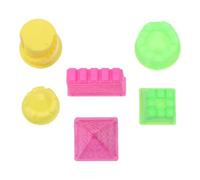 Alasum Ensemble de 30 Moules à Château de Sable pour Garçon et Filles, Plastique Sûr, 6 Pièces par Set, 5 Sets Couleur Aléatoire, Jouets Plage Garçon Fille, Kit Créatif Couleur Aléatoire