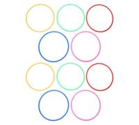 Alasum Ensemble De Bagues Jump Hopscotch 37 Cm Anneaux en Plastique 10 Pièces Connecteurs Jeu pour Garçon Et Filles Fille Garçon Extérieur Jardin Activité Sensorielle Sportive