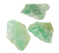 Alasum Ensemble de Cristaux Naturels Paquet de 1 Unité en Cristal Vert Clair pour Décoration de Bureau et Ornement de Cabinet, Pierre Décorative pour Maison et Bureau