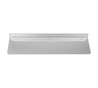 Alasum Étagère Murale Flottante en Acier Inoxydable 304 Argenté, Installation sans Perçage, Bords Pliés pour Éviter la Chute des Objets, Design Moderne Minimaliste pour Salle de Bain