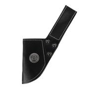 Alasum Étui de Protection pour Lame de Hache de Camping en Cuir PU Noir, Fourreau Riveté avec Fermeture à Pression et Sangle Ceinture, Protège Lame pour Usage Extérieur et Randonnée