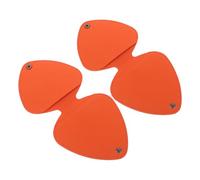 Alasum Étui Porte-médiators Portable Orange, Lot de 2 Mini Pochettes en Matériau Résistant aux Rayures, Organiseur Compact pour Rangement et Transport de Médiators de Guitare en