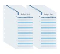 Alasum Feuilles de Budget Pratiques Trous en Papier, 50 Feuilles pour Suivi des Dépenses, Planificateur Budgétaire pour Entreprises et Maisons