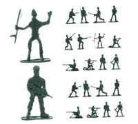 Alasum Figurines de Soldats Miniatures pour Garçon et Filles, Taille Mini, Plastique Solide, Couleur Vert Militaire, 100 Pièces, Jeux de Rôle et Table de Sable, Set Jouets Militaires