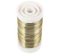 Alasum Fil de Fer Galvanisé Flexible Doré 1 Rouleau 50 M Lien Souple pour Jardinage Attache de Fixation pour Plantes Grimpantes et Branches Outil de Lien Polyvalent pour Support et